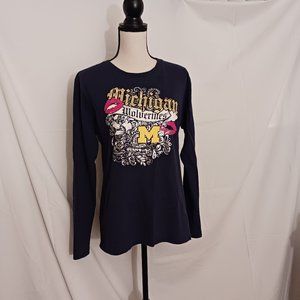 Michigan Wolverines Long Sleeve Womens Shirt - Long Sleeve Tee